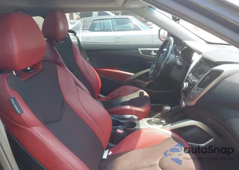 2012 Hyundai Veloster Base W/Red/Black z USA, uszkodzony, nr VIN KMHTC6AD7CU067048